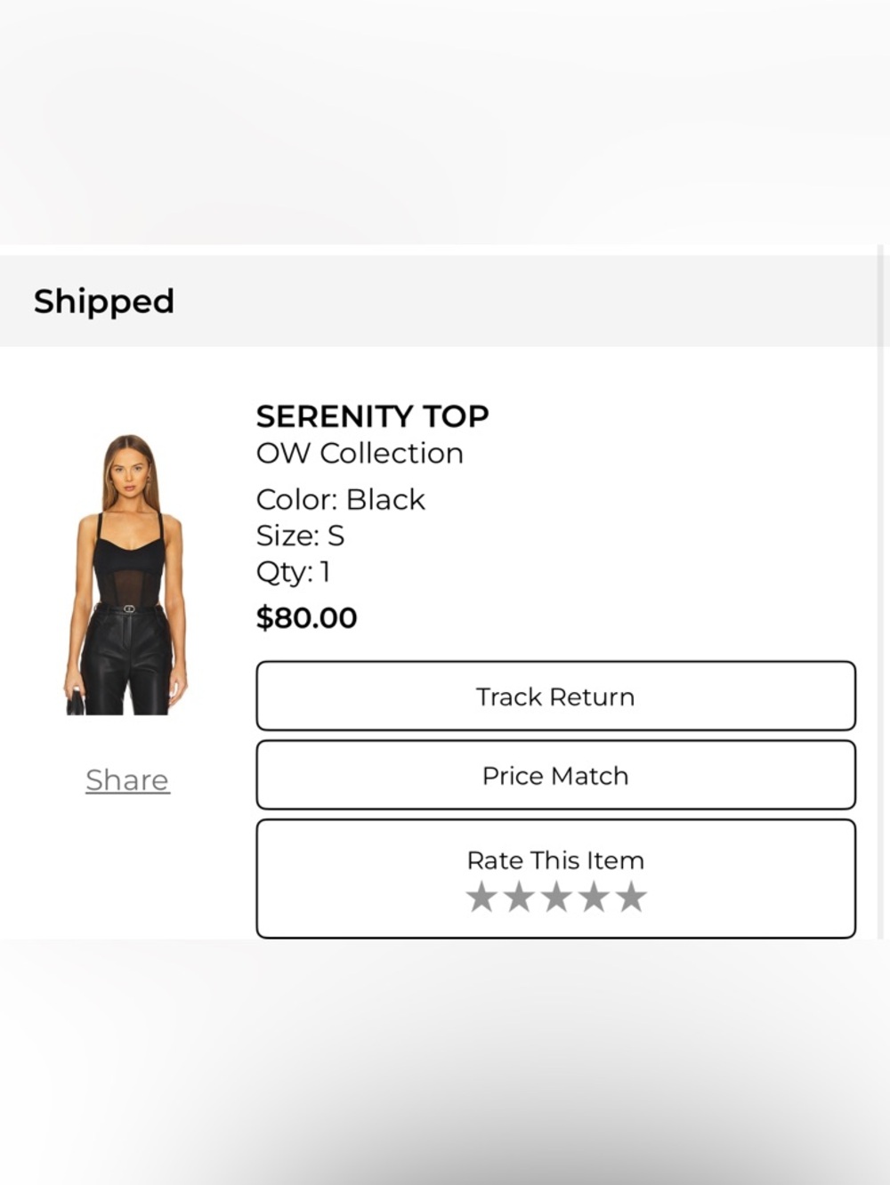 Revolve X OW Collection Serenity Top in Black - Picture 7 of 8